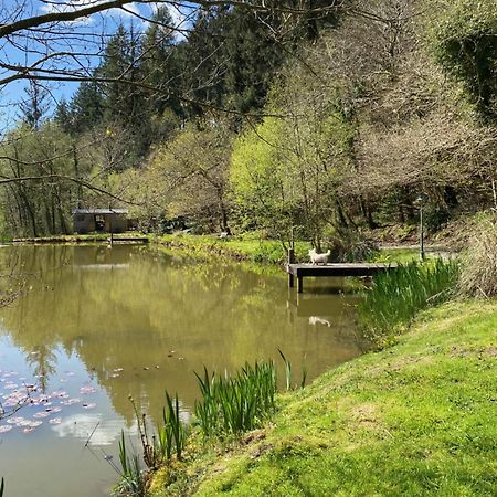 The Goose Nest Luxury Lakeside Shepherd Hut In Cardinham Woods, Cornwall Eksteriør bilde